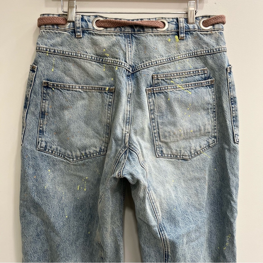 We The Free Blue Moxie Barrel Pull-On Jeans - Picture 6 of 13
